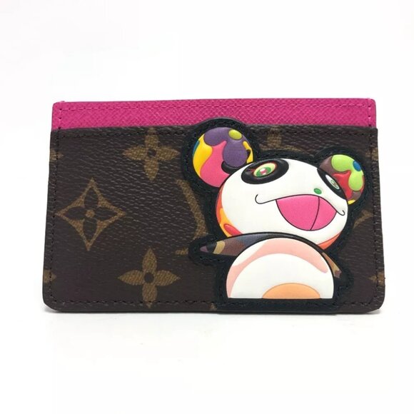 LOUIS VUITTON LV × TM Porte Cult-Simple Murakami Takashi Panda Card Case